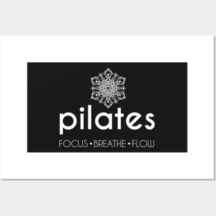 Pilates: Focus Breathe Flow Posters and Art